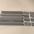 Bathroom Accessories Set with Various Metal Drain Grates and Floor Covers