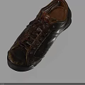 Retro Style Leather Casual Shoes With Unique Color And Lace Up Design