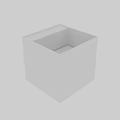 White Square Modern Minimalist Washbasin Design For Home Bathroom Interior