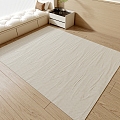 Cream Style Plain Carpet Beige Carpet Striped Carpet Square Carpet 3d model