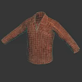 Distressed Brown Leather Jacket With Collared Design And Pockets