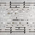Various Types of Downlights and Spotlights with Installation Components and Design Elements