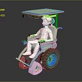 Solar Powered Utility Vehicle With Roof Panel Driver Seat And Large Tires
