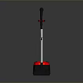 Red Computer Vacuum Cleaner With Flexible Hose And Ergonomic Handle Design 3d model