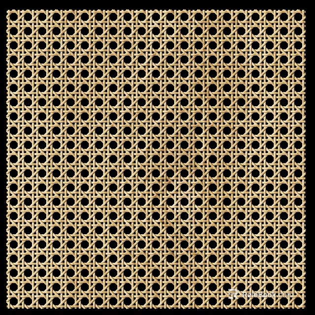 Light Colored Woven Texture Pattern With Circles And Grid On Black Background 3d model