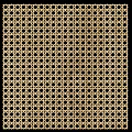Light Colored Woven Texture Pattern With Circles And Grid On Black Background 3d model