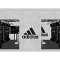 Adidas Clothing Store With Window Display Fashion Apparel Shoes And Mannequins