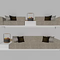New Chinese Sofa Multi-Person Sofa 3d model