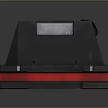 NETFLIX Red And Black Speaker Device With Grille Design And Control Buttons