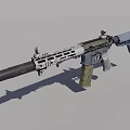 AR15 submachine gun 3d model