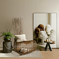 Single Chair Sofa 3d model