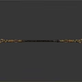 Intricately Carved Decorative Wooden Staff With Ornate Patterns And Detailed Designs