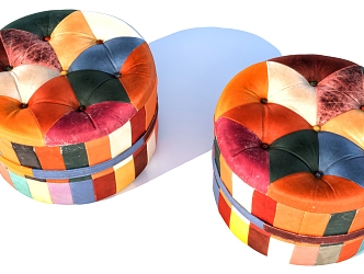 round stool sofa stool 3d model