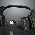 Utility Belt With Multiple Storage Pockets Durable Cotton Canvas Metal Buckle Tactical Workwear Design