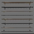 Stylish Modern Curtain Accessories Including Metal Curtain Rods And Decorative Finials