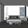 Modern Kids Room Interior Design With Astronaut Wall Decor Bed Shelves Desk Chair And Toys