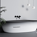 Modern Bathtub Bathtub Combo 3d model