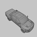 Red Pickup Truck With Black Grille Double Cab Black Wheels And Rugged Exterior