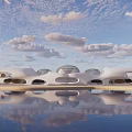 Modern Exhibition Hall Architecture Cultural and Educational Architecture Exhibition Hall Architecture 3d model