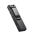 Smart Digital Voice Recorder Black Portable Audio Recording Device With Dual Design