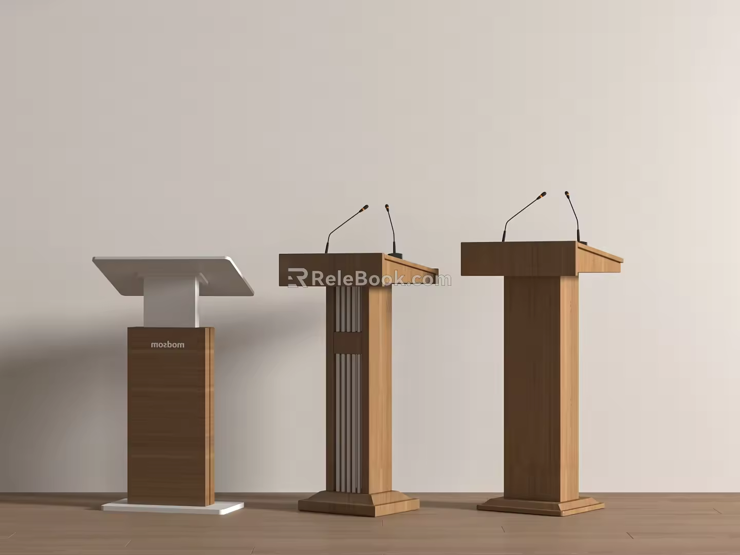 Modern Podium Lecture Desk Lecture Desk Presiding Desk Presentation Platform Lecture Desk 3d model