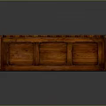 Traditional Wooden Two Seater Sofa With Ornate Carved Patterns And Backrest