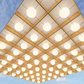 Ceiling Grille Ceiling Line Ceiling Hotel Ceiling Sales Department Ceiling Ceiling Ceiling Curve Ceiling 3d model