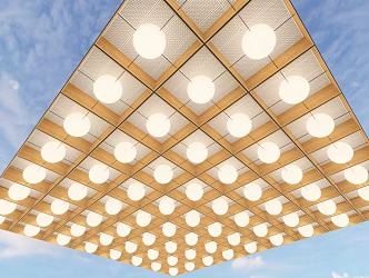 Ceiling Grille Ceiling Line Ceiling Hotel Ceiling Sales Department Ceiling Curve Ceiling 3d model