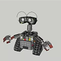 tracked intelligent robot 3d model