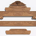 Ancient Architecture Chinese Ancient Architecture Carved Beam Ancient Architecture Carved Door and Window Ancient Architecture Carved 3d model