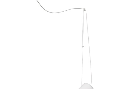 PACO modern white chandelier 18w 3d model