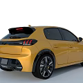 Modern Yellow Compact Hatchback With Sleek Exterior Design And Black Alloy Wheels