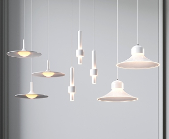 Modern chandelier combination 3d model