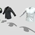 Fashionable Men's Clothing Collection With Black Hoodie Green T Shirt Cardigan And Cap