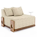 Modern Single Sofa Fabric Single Sofa 3d model