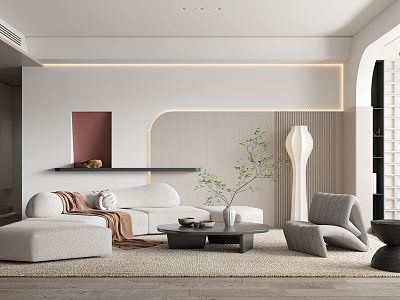 modern living room model