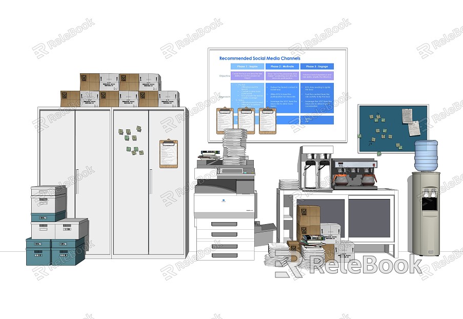 Modern Office Equipment Office Supplies Office Equipment Cabinet model
