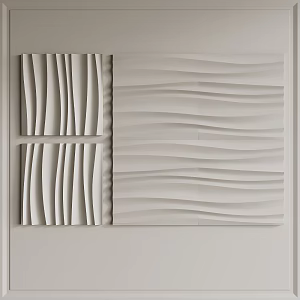 Modern wall panel 3d model