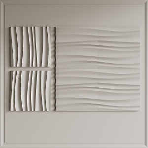 Modern wall panel 3d model