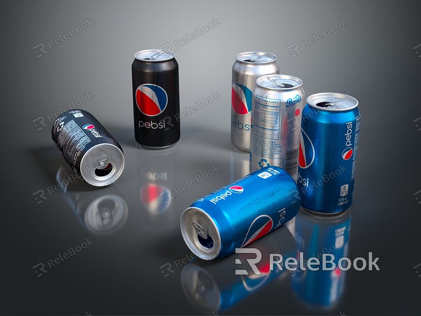 Modern Coke Coke Bottle Cans Coca-Cola Carbonated Beverage Canned Beverage Bottle model