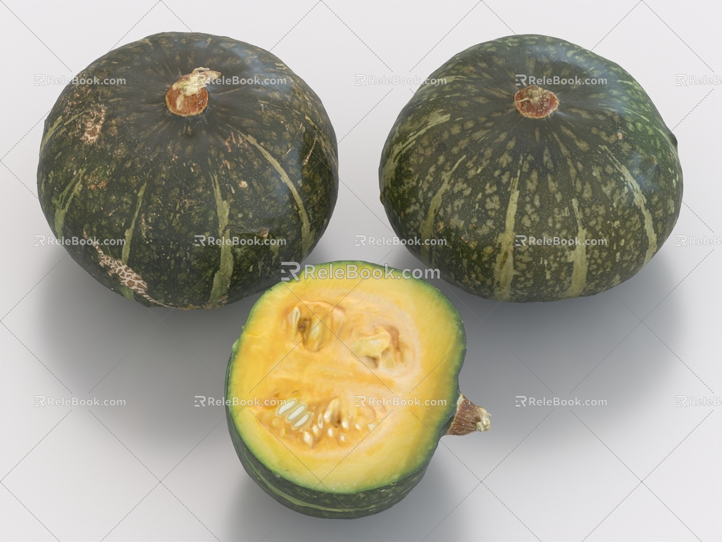 Small pumpkin pumpkin vegetables fruit 3d model