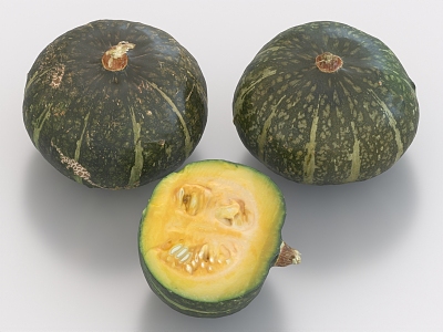 Small pumpkin vegetables fruit 3d model