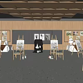 Modern Art Classroom 3d model