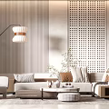 Modern Sofa Coffee Table Combination Sofa Coffee Table 3d model