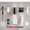 Stylish Modern Black and White Wall Lamps with Various Contemporary Designs