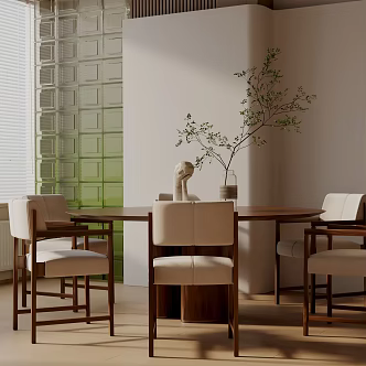 Modern table combination 3d model