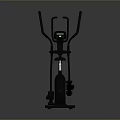 Modern Elliptical Trainer Fitness Equipment With Adjustable Console Handlebars And Pedals
