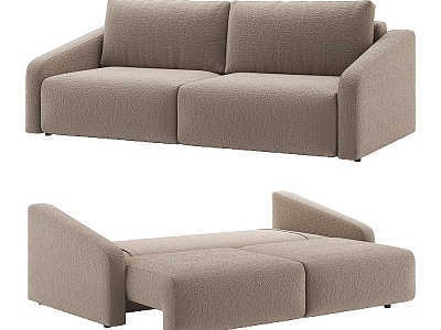 Double sofa leisure sofa bed 3d model