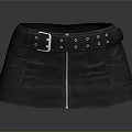 Black Leather Apron Daily Life Product With Belt Zipper And Pockets