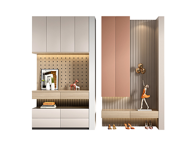 Modern Shoe Cabinet Entrance Shoe Cabinet 3d model